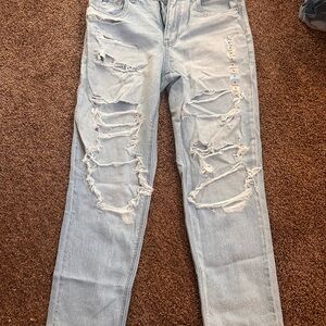 American Eagle Outfitters Light Blue Straight Leg Jeans